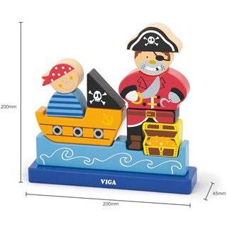 Magnetic 3d puzzle - pirate